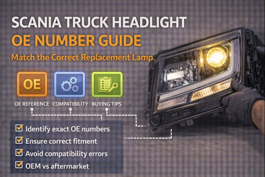 Scania Truck Headlight OE Number Guide: How to Match the Correct Replacement Lamp
