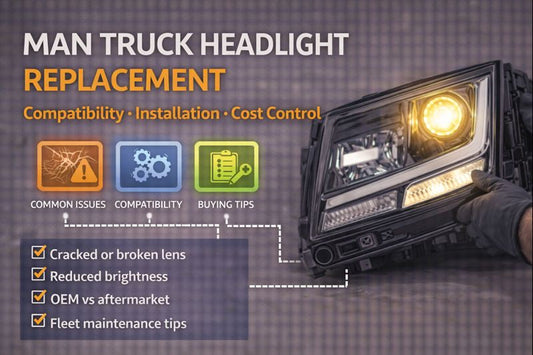 MAN Truck Headlight Replacement Guide: Compatibility, Installation & Cost Control