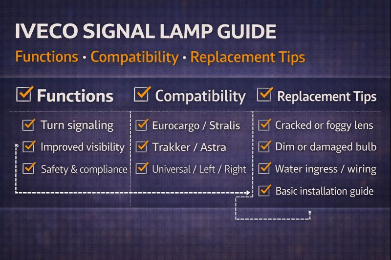 IVECO Signal Lamp Guide: Functions, Compatibility & Replacement Tips