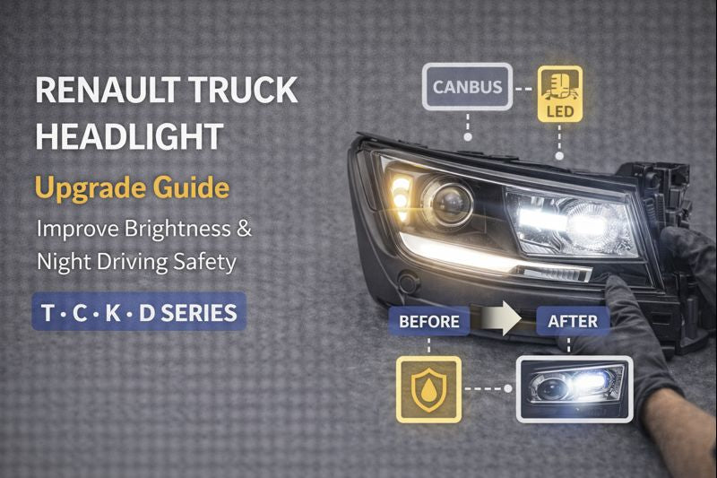 Renault Truck Headlight Upgrade Guide: Improve Brightness & Night Driving Safety