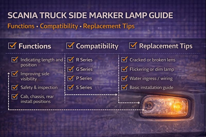 Scania Truck Side Marker Lamp Guide: Functions, Compatibility & Replacement Tips