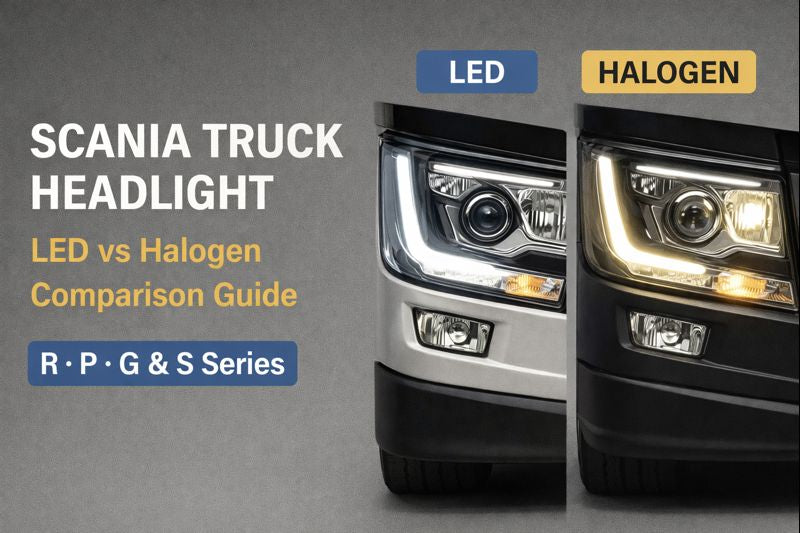Scania Truck Headlight: LED vs Halogen Comparison Guide for R, P, G & S Series