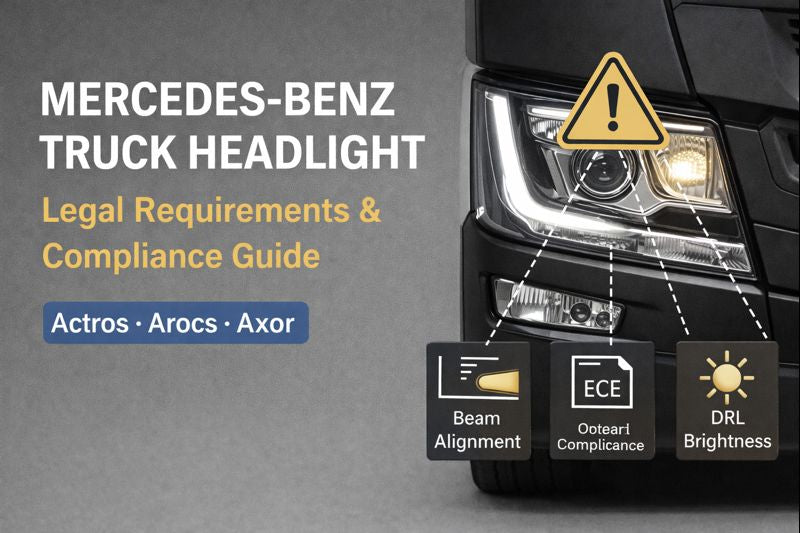 Mercedes-Benz Truck Headlight Legal Requirements & Compliance Guide for Actros, Arocs & Axor